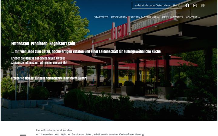 Screenshot of dacapo-osterode.de