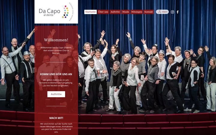 Screenshot of dacapoaldente.de