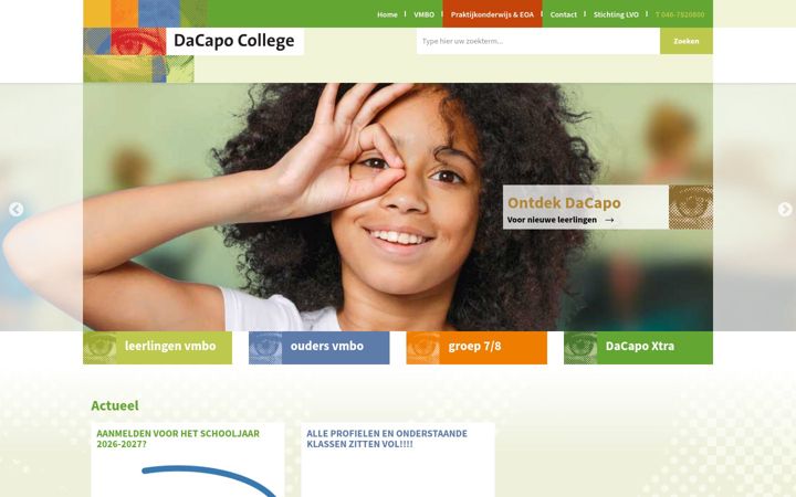 Screenshot of dacapokijktnaarmij.nl