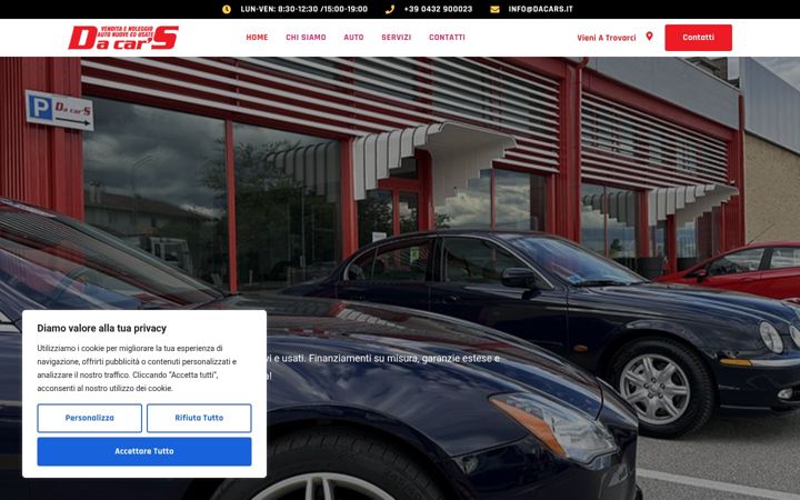 Screenshot of dacars.it