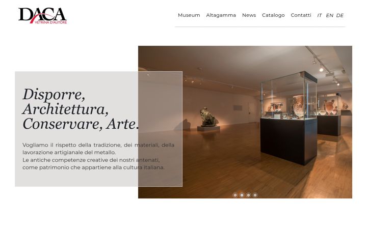 Screenshot of dacavetrina.it