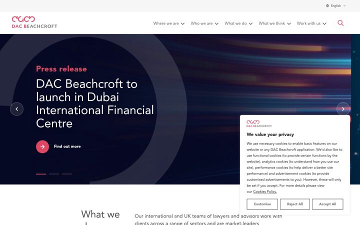 Screenshot of dacbeachcroft.com