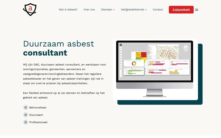 Screenshot of dacburo.nl