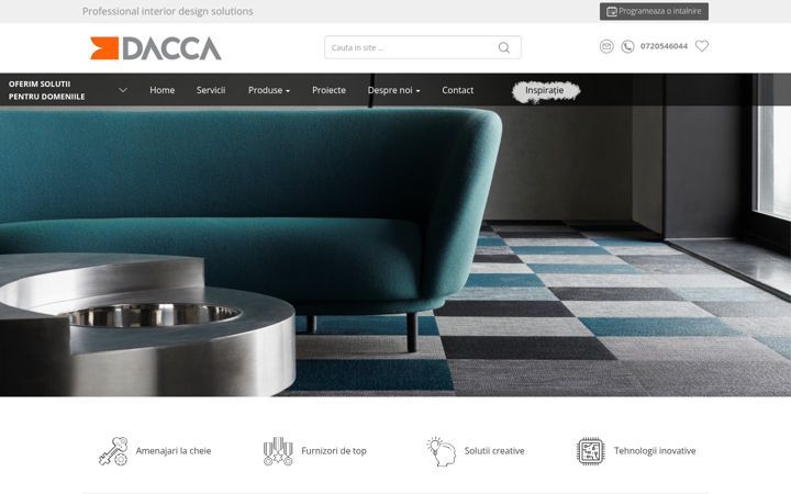Ekrānuzņēmums no daccagroup.ro
