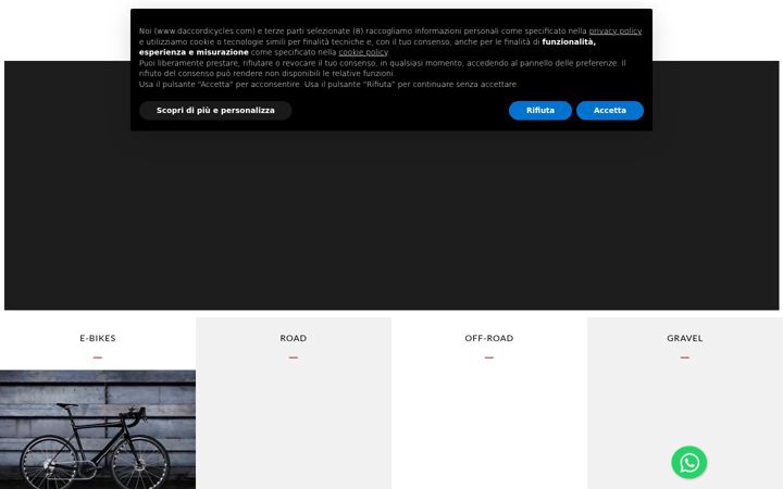 Screenshot of daccordicycles.com