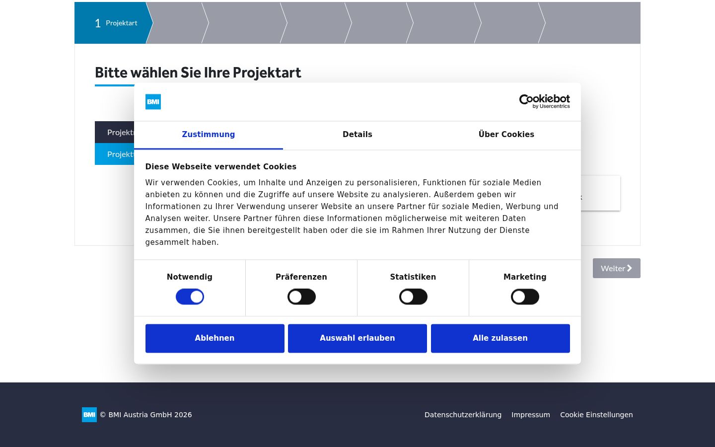 Sutikimo reklamjuostės, rodytos prieš bet kokią sąveiką, ekrano kopija