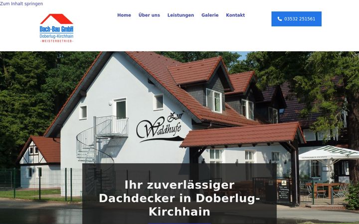 Screenshot of dach-bau-gmbh.de