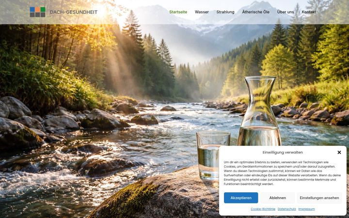 Screenshot of dach-gesundheit.com