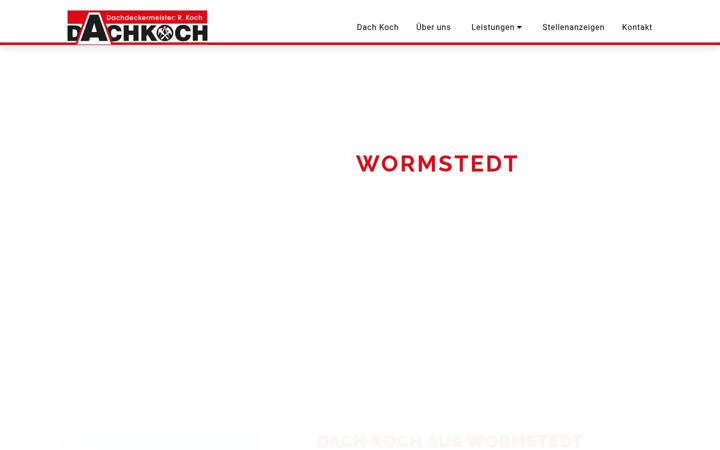 Screenshot of dach-koch-wormstedt.com