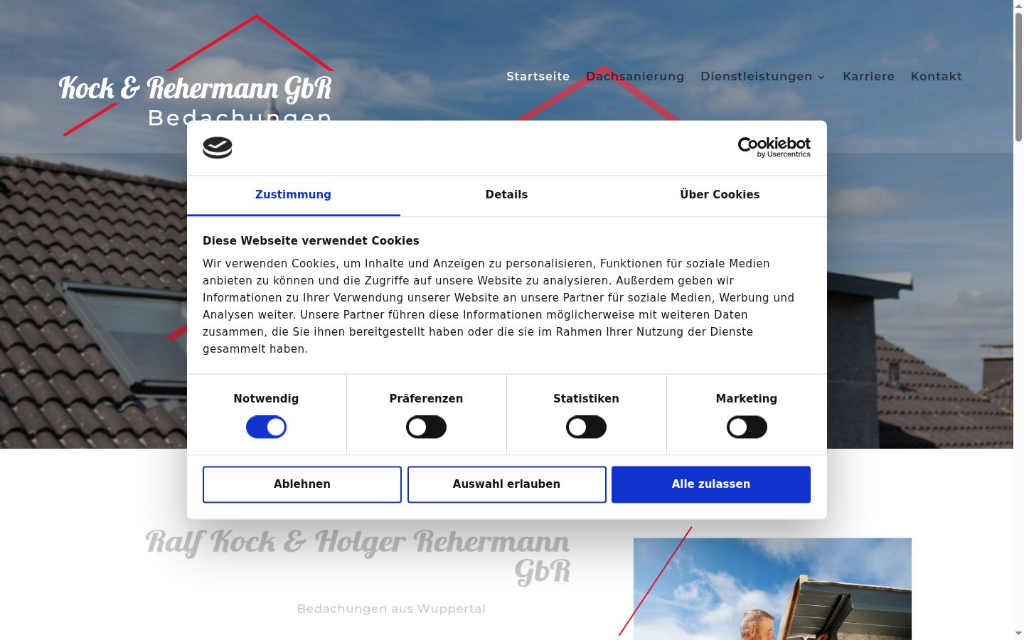 Screenshot tal-banner tal-kunsens muri qabel kwalunkwe interazzjoni