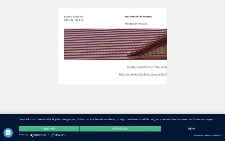 Screenshot of dach-krysiak.de
