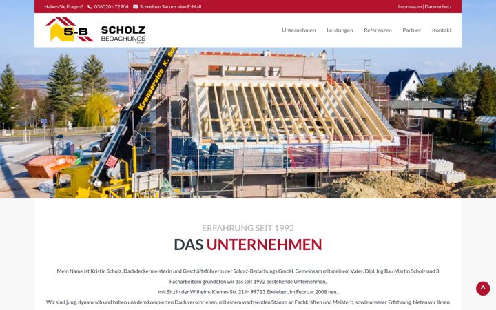 Screenshot of dach-scholz.de
