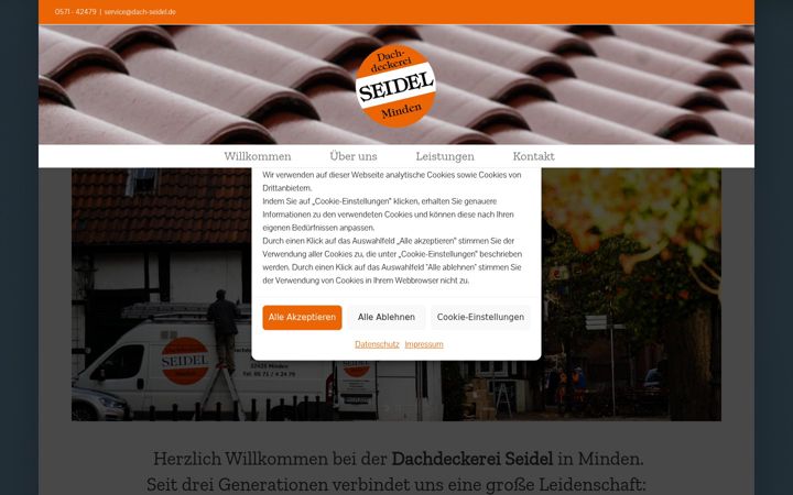Screenshot of dach-seidel.de