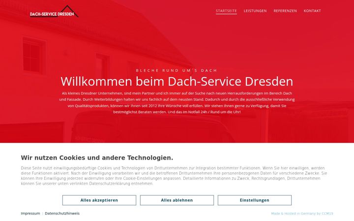 Screenshot of dach-service-dresden.de