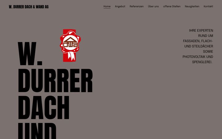 Screenshot of dach-wand.ch