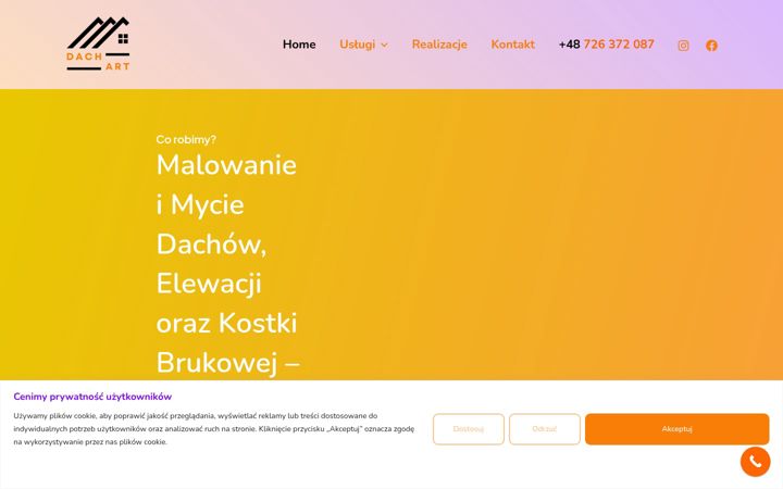 Screenshot of dachart.pl