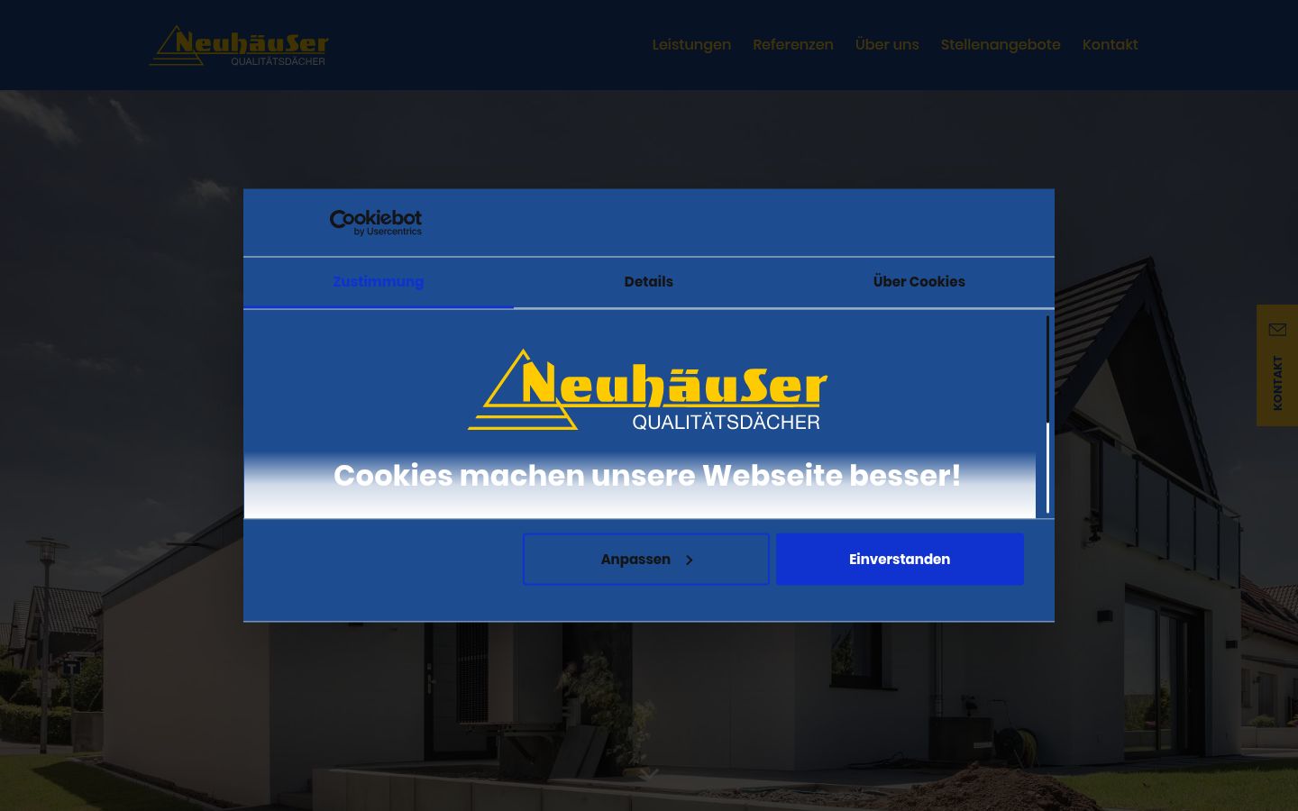 Screenshot tal-banner tal-kunsens muri qabel kwalunkwe interazzjoni