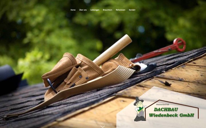 Screenshot of dachbau-wiedenbeck.de