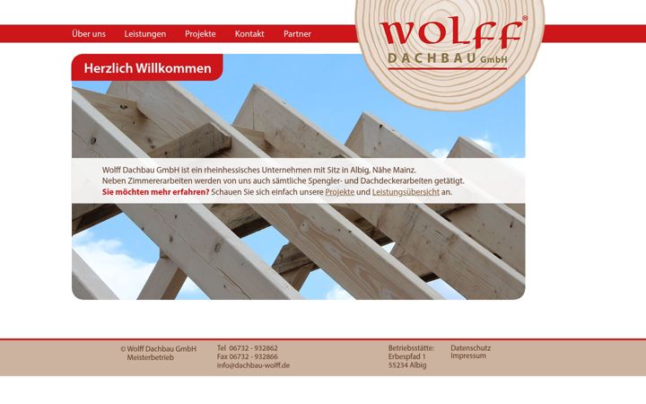 Screenshot of dachbau-wolff.de