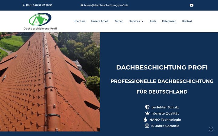 Screenshot of dachbeschichtung-profi.de