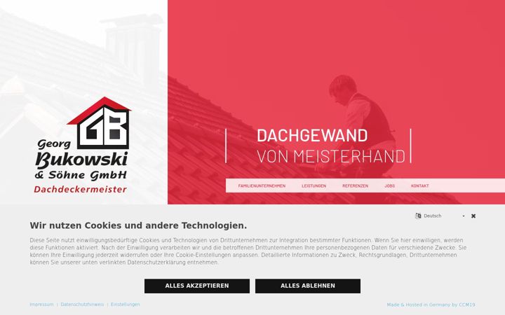 Screenshot di dachdecker-bukowski.de