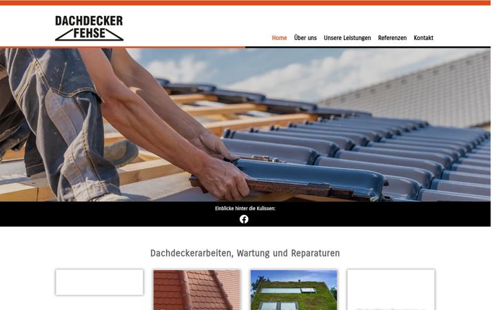 Screenshot of dachdecker-fehse.de