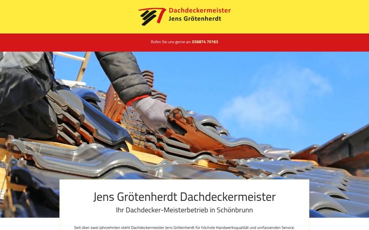 Screenshot of dachdecker-groetenherdt.de