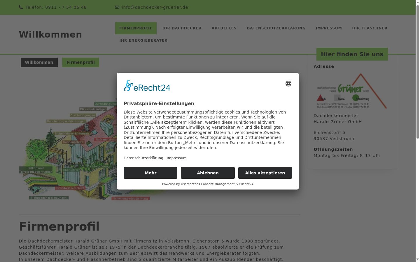 Screenshot tal-banner tal-kunsens muri qabel kwalunkwe interazzjoni