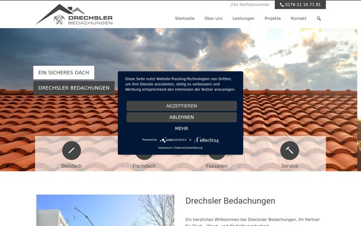 Screenshot of dachdecker-herrenberg.de