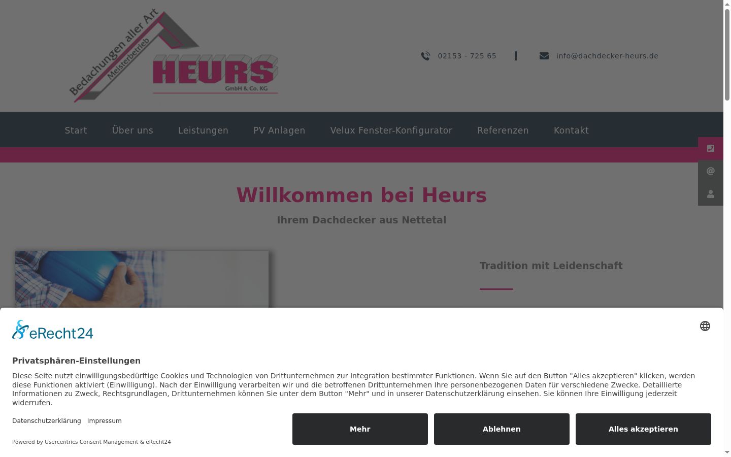 Screenshot van de toestemmingsbanner zoals getoond vóór enige interactie
