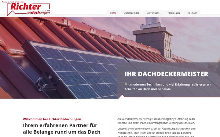 Screenshot of dachdecker-hildesheim.de