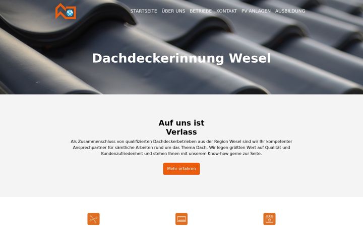 Screenshot of dachdecker-innung-wesel.de