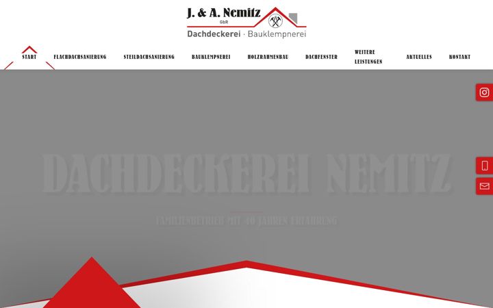 Screenshot of dachdecker-nemitz.de