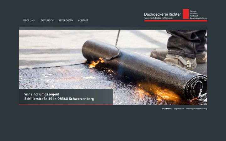Screenshot of dachdecker-richter.com
