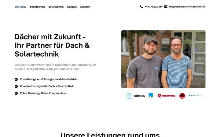 Screenshot of dachdecker-roevenstrunk.de