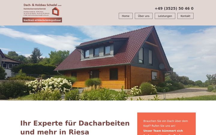 Screenshot of dachdecker-schadel.de