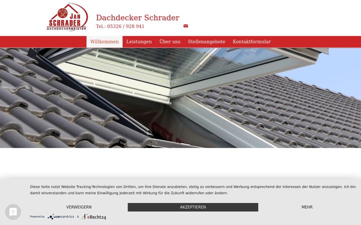 Screenshot of dachdecker-schrader.de
