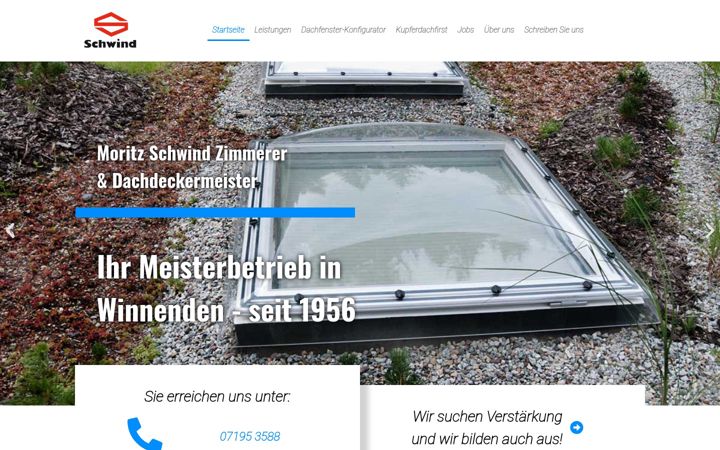 Screenshot of dachdecker-schwind.de