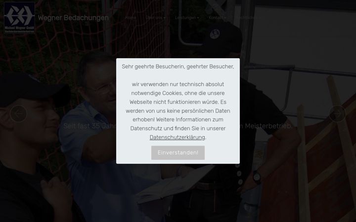 Screenshot of dachdecker-wegner.de
