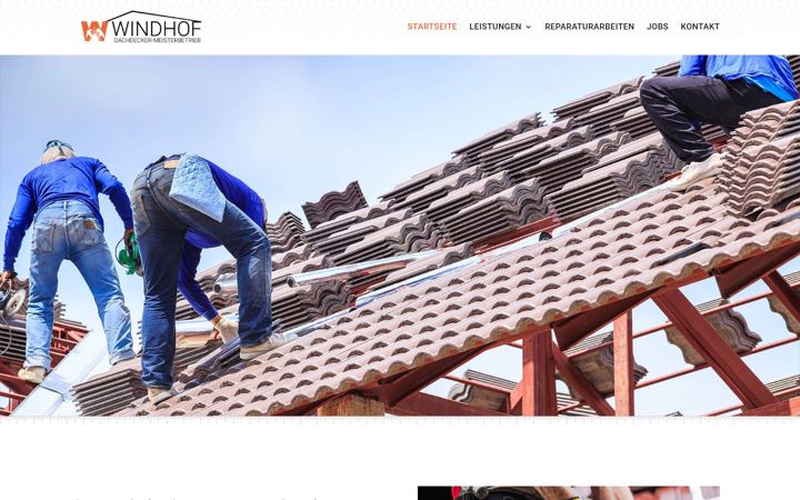 Screenshot of dachdecker-windhof.de