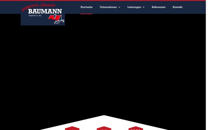 Screenshot of dachdecker-zimmerer-baumann.de