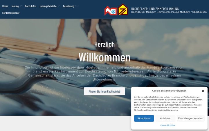 Screenshot of dachdecker-zimmerer-innung.de