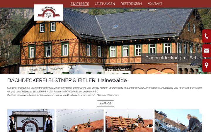 Screenshot of dachdecker-zittau.de