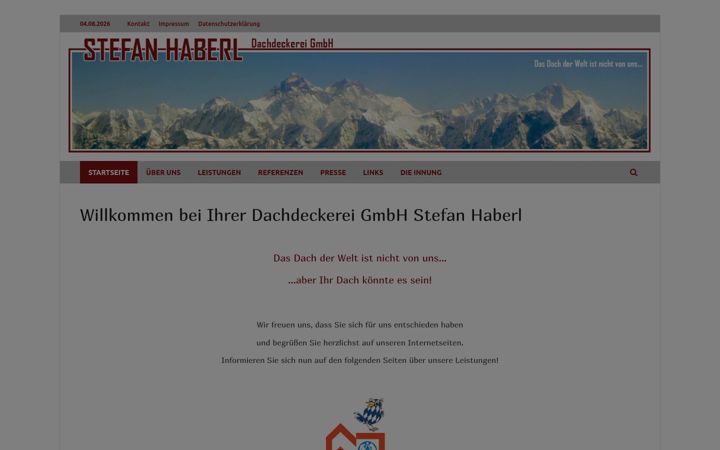 Screenshot of dachdeckerei-haberl.de