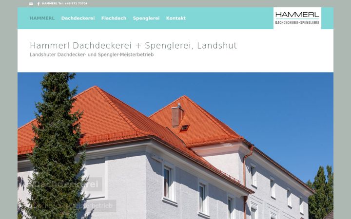 Screenshot von dachdeckerei-hammerl.de
