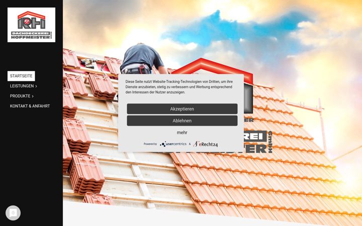 Screenshot of dachdeckerei-hoffmeister.de