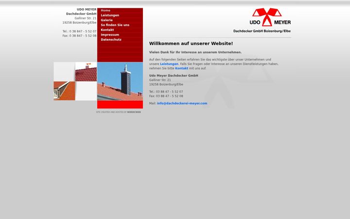 Screenshot of dachdeckerei-meyer.com
