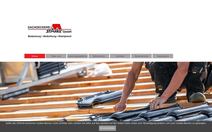 Screenshot of dachdeckerei-starke-wolfen.de