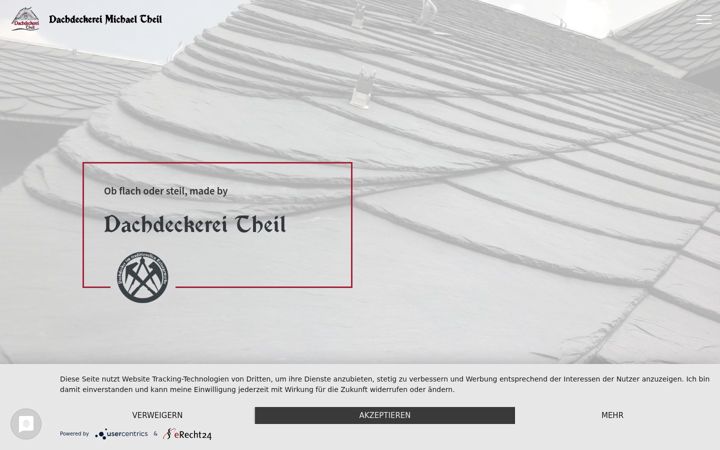 Screenshot of dachdeckerei-theil.de