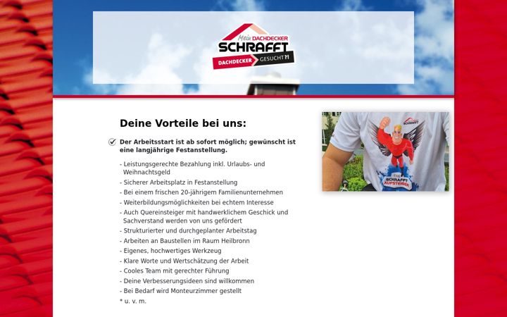 Screenshot of dachdeckerjobs-heilbronn.de
